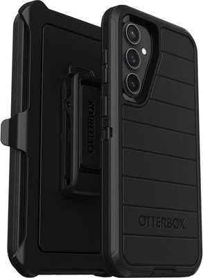 Otterbox Defender Series Case For Samsung Galaxy S23 Fe (Only) - Holster Clip Included - Microbial Defense Protection - Non-Retail Packaging - Black