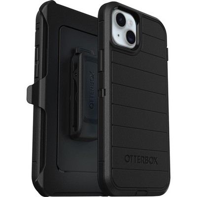 Otterbox Iphone 15 Plus And Iphone 14 Plus Defender Series Pro Case - Black, Screenless, Rugged & Durable, With Port Protection, Includes Holster Clip Kickstand