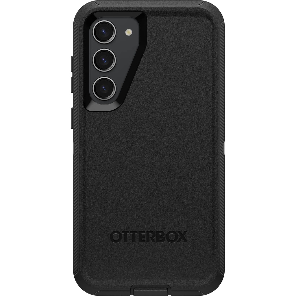 Otterbox Galaxy S23+ Defender Series Case - Black, Rugged & Durable, With Port Protection, Includes Holster Clip Kickstand