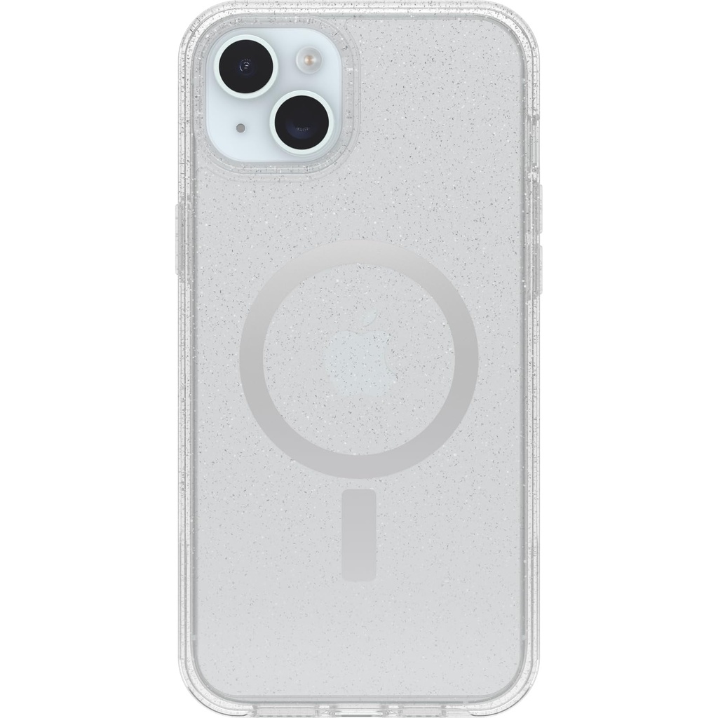 Otterbox Iphone 15 Plus And Iphone 14 Plus Symmetry Series Clear Case - Stardust (Clear/Silver), Snaps To Magsafe, Ultra-Sleek, Raised Edges Protect Camera & Screen