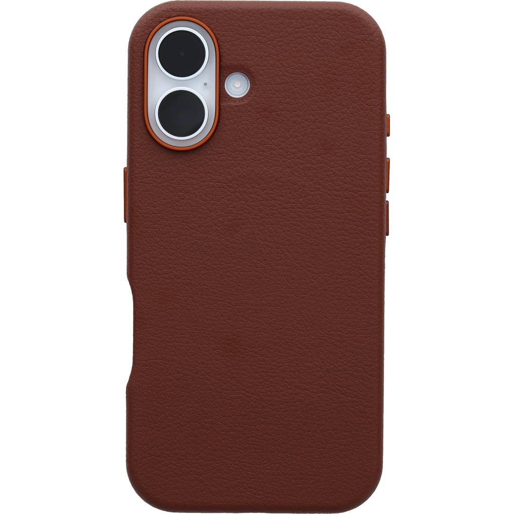 Otterbox Iphone 16 Symmetry Series Cactus Leather For Magsafe - Rich Adobe Brown