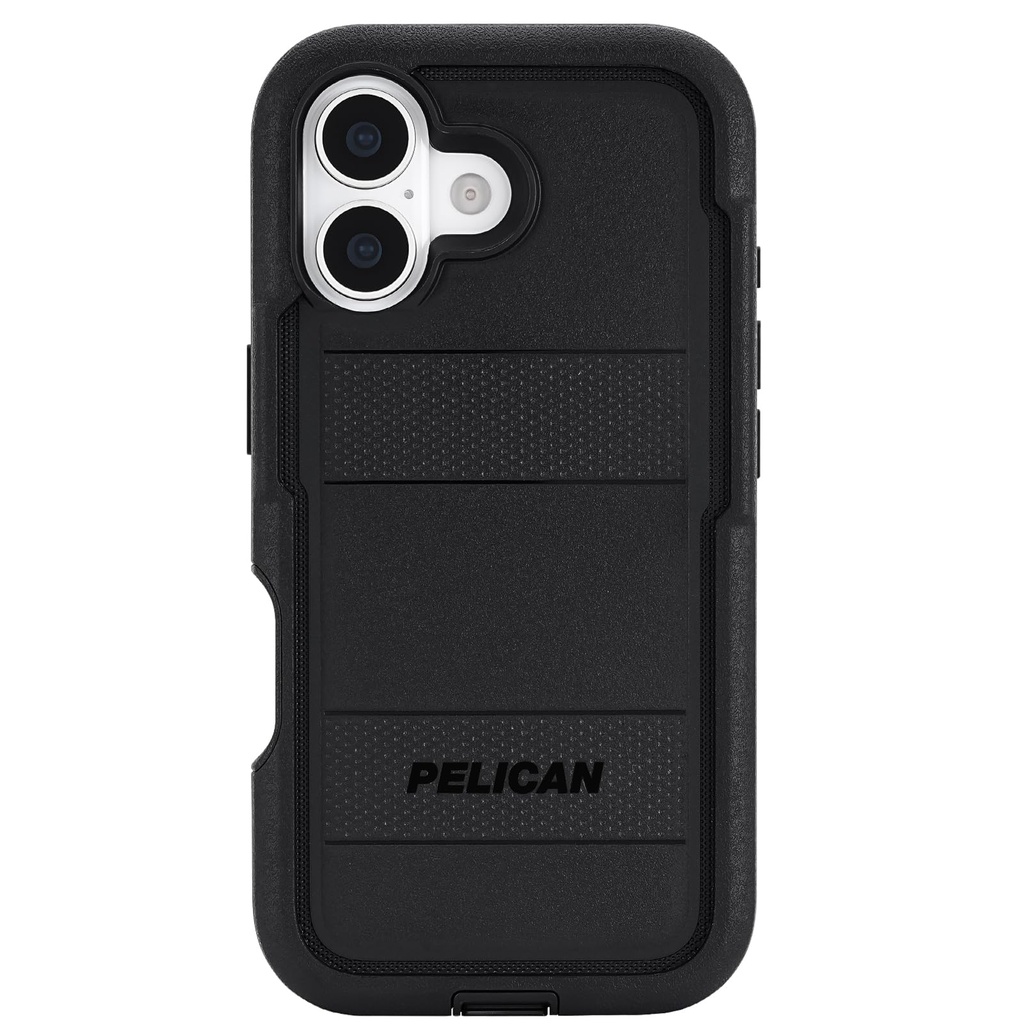 Pelican Voyager Iphone 17 Case [Compatible With Magsafe] Rugged Phone Case W/ 24ft Military-Grade Drop Protection - Heavy Duty Phone Cover W/Belt Clip Holster For Iphone 17 - Black