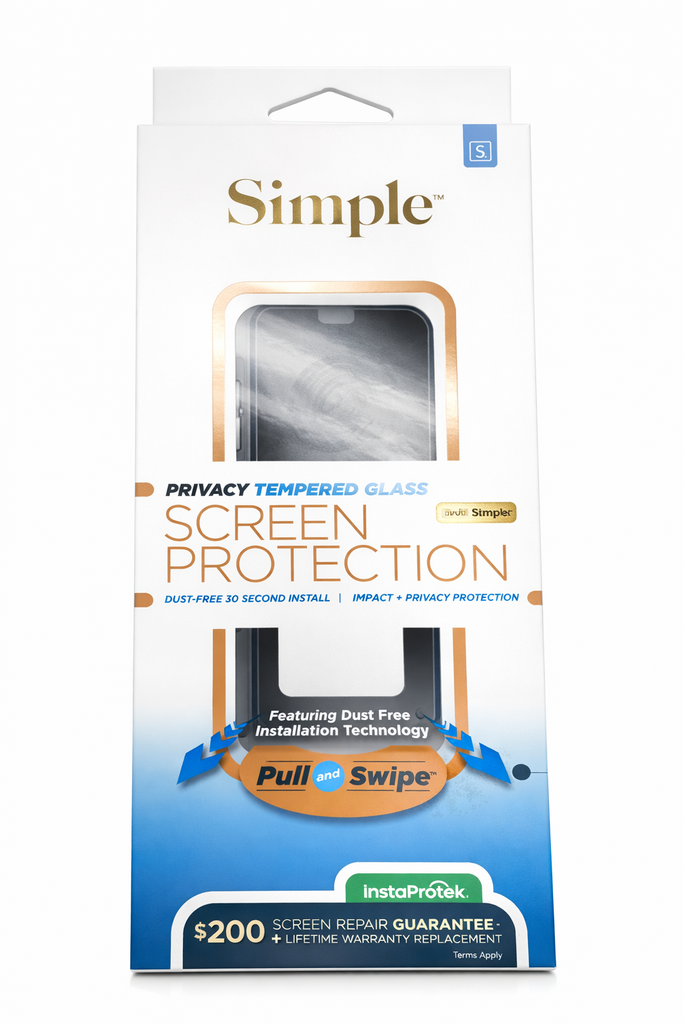 Simple Privacy Tempered Glass Screen Protector For Iphone 16 Plus (Only)