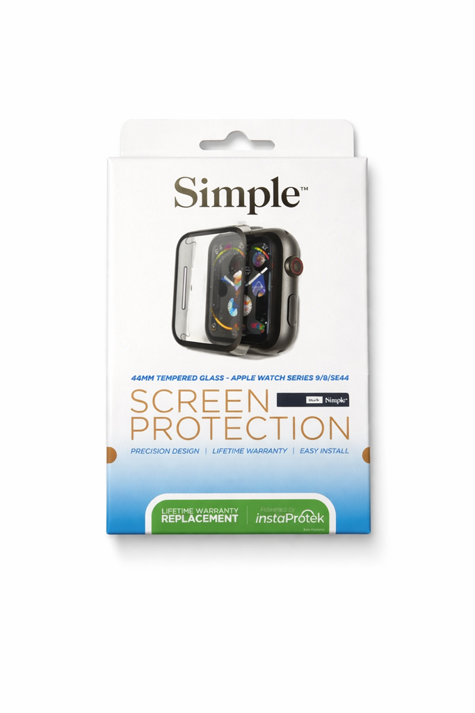 Simple Tempered Glass Screen Protector For Apple Watch 44mm (Series Se / 6 / 5 / 4)