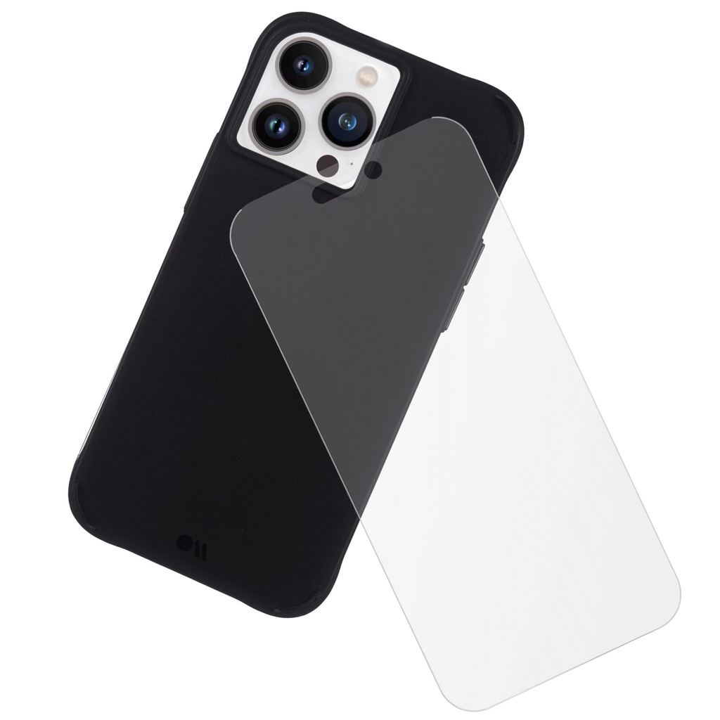 Case-Mate [3 In 1 Protection Pack - Iphone 14 Pro Max Case (Tough Black), Tempered Glass & Lens Protector-15ft Drop Protection, Compatible With Magsafe & Wireless Charging - Shockproof Anti Yellowing