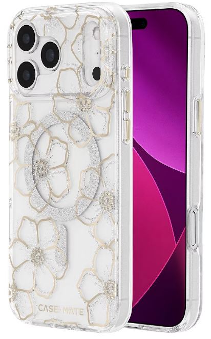 Case-Mate Apple Iphone 17 Pro Max Magsafe Compatible Phone Case - Floral Gem
