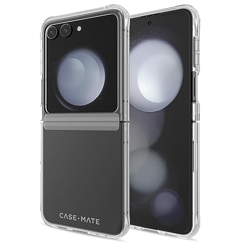 Case-Mate Samsung Galaxy Z Flip 5 Case - 6.7" Clear - 12ft Drop Protection & Wireless Charging - Tough Series Cover For Samsung Galaxy Z Flip 5 With Anti Yellowing And Anti Scratch Tech, Shockproof