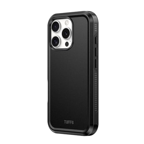 Lbt Tuff8 Impact 12 Foot Military Grade Drop-Tested Case Compatible With Iphone 16 Pro Max Black