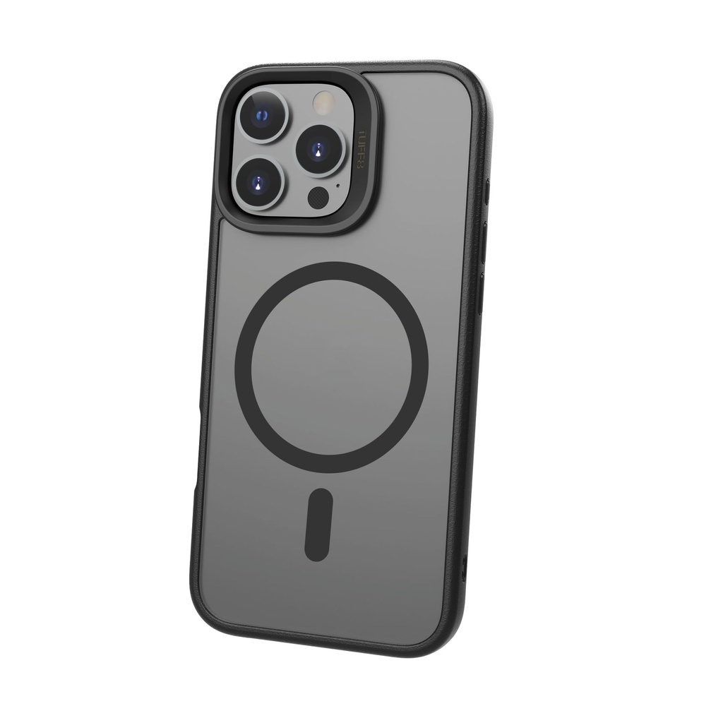 Lbt Tuff8 Mag Glideguard Rugged 8 Foot Military Drop-Tested Case Compatible With Iphone 16 Pro (Smoke Black)