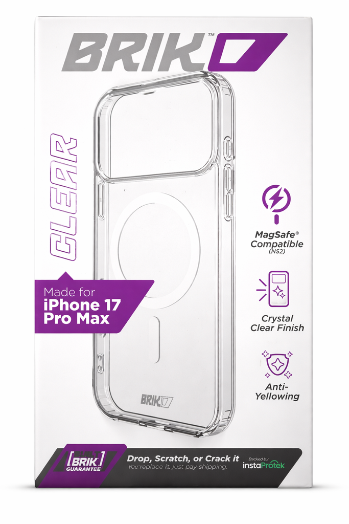 Brikd Clear Magsafe Compatible Case For Iphone 17 Pro Max Only