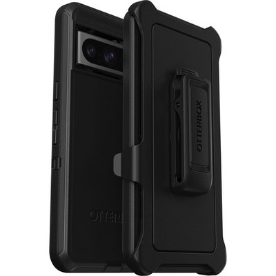 [840304746859] Otterbox Google Pixel 8 Pro Defender Series Case - Black, Rugged & Durable, With Port Protection, Includes Holster Clip Kickstand