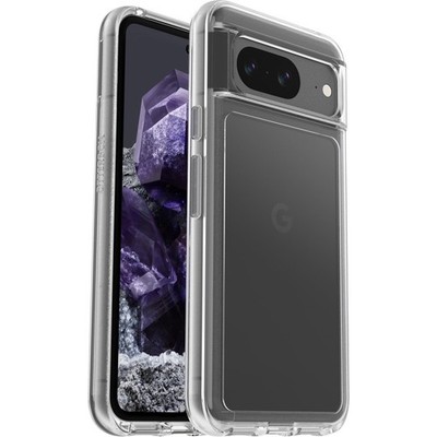 [840304746682] Otterbox Google Pixel 8 Symmetry Series Clear Case - Clear, Ultra-Sleek, Wireless Charging Compatible, Raised Edges Protect Camera & Screen