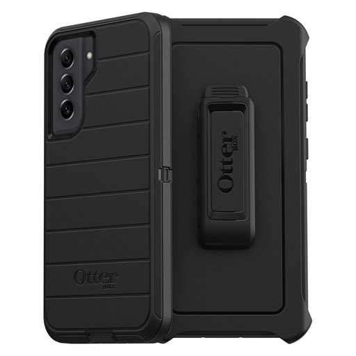 [840104269930] Otterbox Defender Series Case For Samsung Galaxy S21 Fe 5g (Only) - Holster Clip Included - Microbial Defense Protection - Non-Retail Packaging - Black