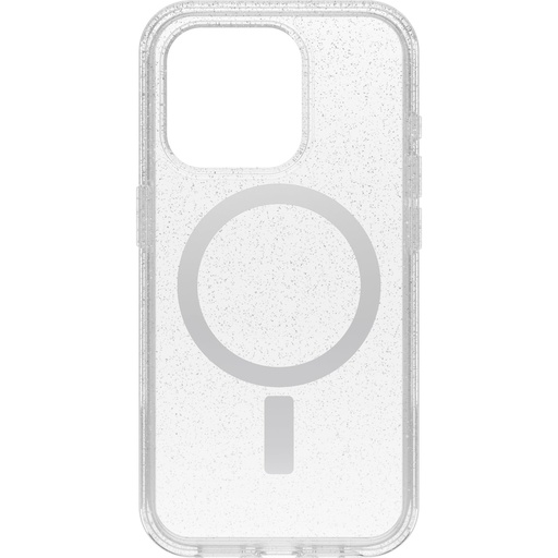 [840304734115] Otterbox Iphone 15 Pro (Only) Symmetry Series Clear Case - Stardust (Clear/Silver), Snaps To Magsafe, Ultra-Sleek, Raised Edges Protect Camera & Screen
