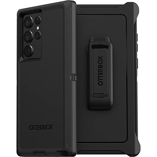 [840104295229] Otterbox Samsung Galaxy S22 Ultra 5g Defender Series Case - Black 77-86364, Multi-Layer & 4x Military Standard Drop Protection, Holster Kickstand