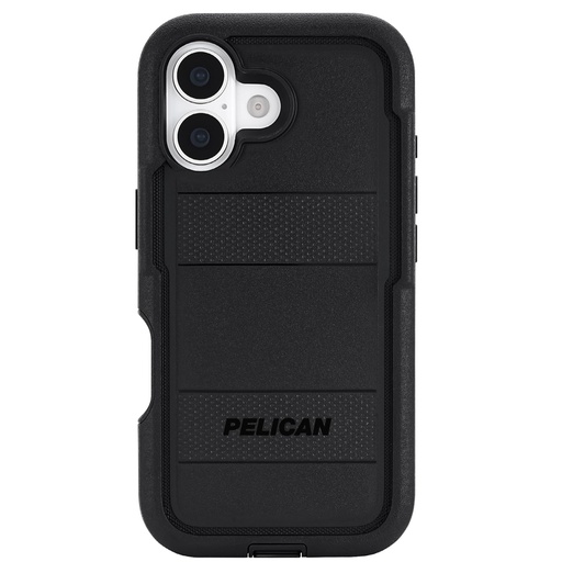 [840171753813] Pelican Voyager Iphone 17 Case [Compatible With Magsafe] Rugged Phone Case W/ 24ft Military-Grade Drop Protection - Heavy Duty Phone Cover W/Belt Clip Holster For Iphone 17 - Black