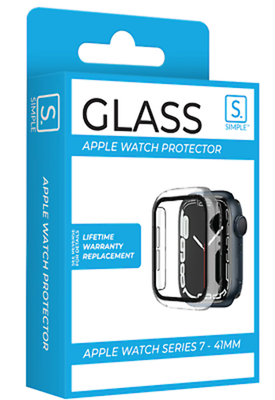 [814238027544] "Simple Protection Tempered Glass W/ Clear Pc Bumper 41mm "