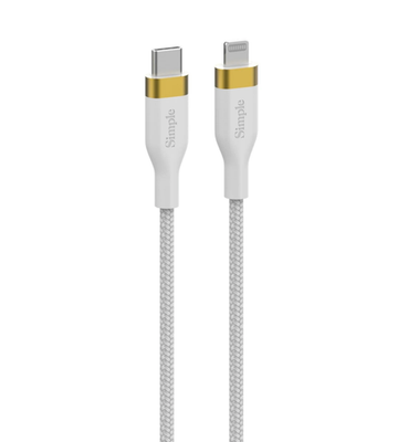 [814238029562] Simple 6 Ft - Usb-C Cable With Lightning Connector