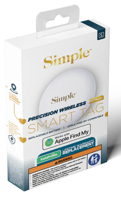 [810135814553] Simple Smart Tag / 1 Pack (Tracker - Works With Apple Find My)