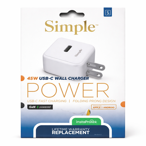 [810135812511] Simple 45w Usb-C Wall Charger