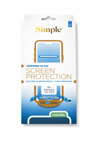 [810135816434] Simple Tempered Glass Screen Protector For Samsung Galaxy S25 Ultra