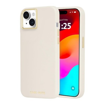 [840171729436] Case-Mate Iphone 15 Plus Case - Silicone Beige [12ft Drop Protection] [Compatible With Magsafe] Magnetic Cover With Soft Silicone Material For Iphone 15 Plus 6.7", Anti-Scratch, Shockproof, Slim