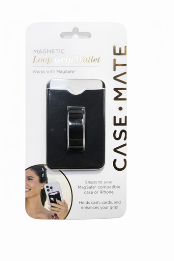[840171756975] Case-Mate Loop Grip Magsafe Wallet - Black