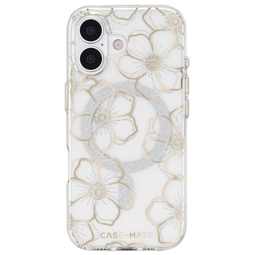 [840171753554] Case-Mate Iphone 17 Case [Compatible With Magsafe] - Sparkly Floral Phone Case With 12ft Drop Protection - Premium Magnetic Cover For Iphone 17 - Floral Gems