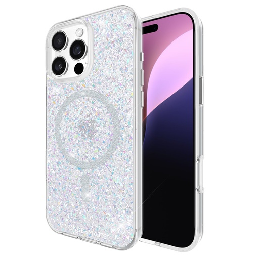 [840171740813] Case-Mate Iphone 16 Pro Max Case [Compatible With Magsafe] - Stylish Sparkly Phone Case With 12ft Drop Protection - Premium Magnetic Cover For Iphone 16 Pro Max - Twinkle Disco