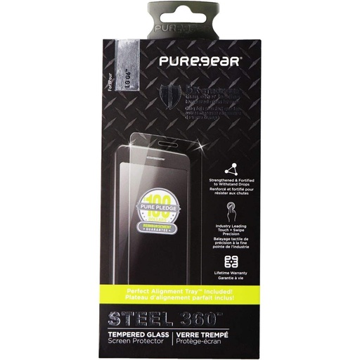 [818719020567] Puregear Steel 360 Tempered Glass Screen Protector For Lg G6 - Clear