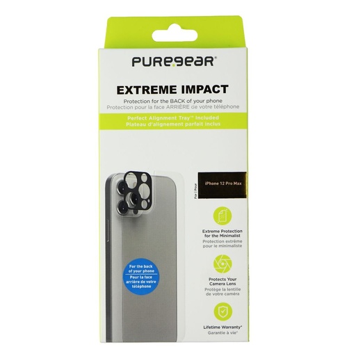 [810032993498] Puregear Extreme Impact Camera/Backside Protector For Iphone 12 Pro Max - Clear
