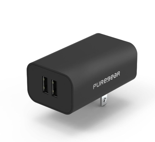 [818719027207] Puregear - 24w Universal Dual Usb-A Wall Charger 5v-4.8a - Black