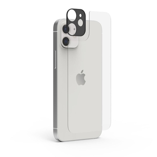 [810032993481] Puregear Apple Iphone 12 Protector For Back Of Phone + Glass Camera Lens Protector And Perfect Alignment Tray
