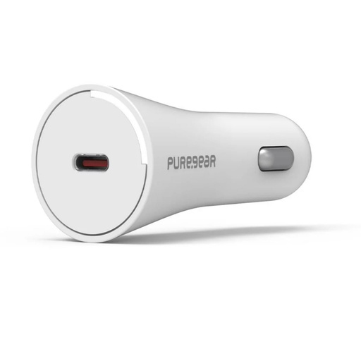 [818719022776] Pure Gear Lightspeed 30w Single Usb-C Car Charger White