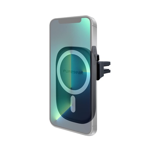 [810032999957] Puregear Magsafe Compatible Qi-Certified Fast Magnetic Wireless Car Charger For Iphone 15, 15 Pro, 14, 14 Plus, 14 Pro Max, 13, 13 Pro, 12, Qualcomm Car Charger, Charging Cable, Airventclip+Dash Mount