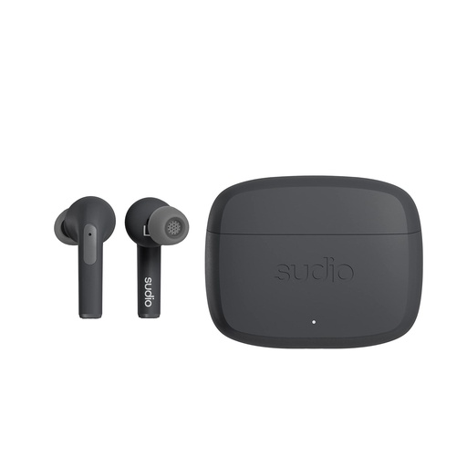 [7350071384060] Sudio N2 Pro True Wireless Bluetooth In-Ear Earbuds With Anc - Multipoint Connection, Ipx4 Water Resistant, Usb-C And Wireless Charging, Microphone, 30h Play Time With Charging Case (Black)
